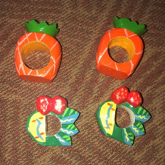 Tropical themed napkin rings - Picture 3 of 6